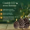 Meisterhome® LED candele pigne set di 3 - Candele di cera Anteprima dell’immagine prodotto 3