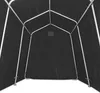 Tenda garage per moto MG2 Garage per moto 1,6x2,4 m PE nero Anteprima dell’immagine prodotto 2