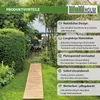 Holzpfad ausrollbar 250x43x2 cm rustikales Tannenholz Produktbild-Vorschau 8