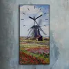 Dekor Leinwand Uhr Wandbilder 30x60 Tulpenfelder mit der Produktbild-Vorschau 2