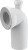 A white plumbing connector piece against a white background. Produktbild-Vorschau
