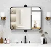 COSTWAY 76,5 x 56 CM miroir mural noir à cadre métallique, Voir les images du produit 1