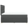 Boxspringbett mit Matratze Dunkelgrau 140x190 cm Stoff Produktbild-Vorschau 5