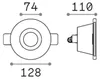 Ideal Lux Einbauleuchte Samba FI1 rund mittel D74 150130 Produktbild-Vorschau 3