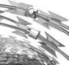 A close-up, detailed view of razor wire, showing the sharp blades and metal construction. Náhľad obrázku produktu