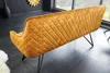 Design Bank EUPHORIA 156cm senfgelb Samt im Retrostil mit Produktbild-Vorschau 9