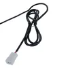 A close-up of a black cable with a white connector and three wires (red, white, and pink) inside. Anteprima dell’immagine prodotto