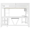 Lit superposé Flieks 90 x 200 cm avec bureau et tiroir, lit Voir les images du produit 10