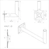 SkyRevolt 55cm Wandhalter Aluminium SAT ALU Wand-Halterung Produktbild-Vorschau 5