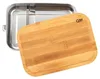 CJH Edelstahl Lunch Box XL, Bambus-Deckel, Fachteiler Produktbild-Vorschau 1