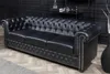 riess-ambiente Chesterfield 3-Sitzer Sofa 205cm schwarz Produktbild-Vorschau 4
