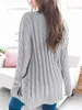ASKSA Damen Strickjacke Strickpulli Langarm mit Taschen Produktbild-Vorschau 2