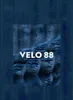 A close-up of a textured blue fabric with the text "VELO 88" overlaid. Produktbild-Vorschau