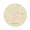 MuchoWow® Mauspad Mousepad Karte - Jahrgang - Bremen - Produktbild-Vorschau 1