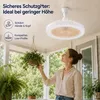 ventilatore da soffitto 30W con illuminazione e Anteprima dell’immagine prodotto 10