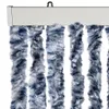 vidaXL Fliegenvorhang Blau und Weiß 100x200 cm Chenille Produktbild-Vorschau 4
