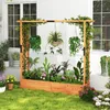 Jardinière COSTWAY avec treillis, toit suspendu et support Voir les images du produit 2