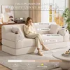 MODFU Dreisitzer Schlafsofa aus Cordstoff, Relaxsofa mit Produktbild-Vorschau 9