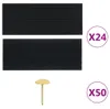 vidaXL Tende per porte a zanzariera 2 pz. Magnete nero Anteprima dell’immagine prodotto 2