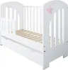 ZEE STAR 2in1 Babybett 120x60 cm Weiß Rosa Stern mit Produktbild-Vorschau 2