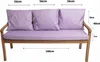 Cuscini per panchina da giardino Viola| Cuscino per seduta Anteprima dell’immagine prodotto 3