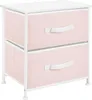 mDesign Nachttisch Kommode Schrank Organizer Stoff Metall Produktbild-Vorschau 1