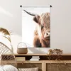MuchoWow® Wandteppich Wandbehang Schottisches Hochlandrind Produktbild-Vorschau 6