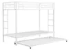 Metall-Etagenbett 90x200 cm mit Ausziehbett Kinderbett Produktbild-Vorschau 7