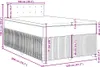 vidaXL Boxspringbett mit Matratze Schwarz 120x200 cm Samt Produktbild-Vorschau 7