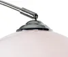 Nowoczesna lampa łukowa chromowana z białym kloszem - Arc Podgląd zdjęcia produktu 4