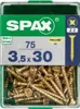 SPAX Universalschrauben gelb vz VG 3,5x30 mm (75 St.) Produktbild-Vorschau 9