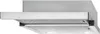 A stainless steel range hood with two lights on the underside. Podgląd zdjęcia produktu