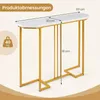 COSTWAY Konsolentisch, Flurtisch mit Metallrahmen & Produktbild-Vorschau 3