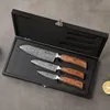 Set di coltelli Wakoli Edib Pro 3 pezzi Damasco I scatola Anteprima dell’immagine prodotto 4
