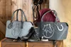Gilde Filztasche mit Pferdekopf bestickt hellgrau Produktbild-Vorschau 2
