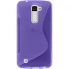 PhoneNatic Case kompatibel mit LG K10 - lila Silikon Hülle Produktbild-Vorschau 3