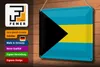 Blechschild Flagge Bahamas 30x20cm Flag of the Bahamas Produktbild-Vorschau 3