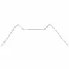 A silver metal clip shaped like a W, isolated on a white background. Voir les images du produit