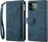 Schutzhülle für iPhone 12 Reißverschluss Hülle, Leder Produktbild-Vorschau 1