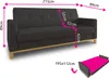 Sofa Wood mit Schlaffunktion - Schlafsofa mit Bettkasten, Produktbild-Vorschau 7