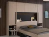 Bettüberbau mit Stauraum & LEDs - L. 265 cm - Naturfarben & Produktbild-Vorschau 9