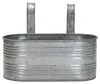 Balkonkasten mit Henkel silber verzinkt - 40 x 32 x 27 cm - Produktbild-Vorschau 8
