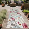 In- & Outdoor Teppich 3d-effekt Blumen Blätter Muster Produktbild-Vorschau 4