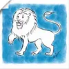 ARTland Poster Serie Sternzeichen Löwe Größe: 40x40 cm Produktbild-Vorschau 1