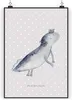 Mr. & Mrs. Panda Bild Axolotl Schwimmen DIN A3 - Grau Produktbild-Vorschau 1
