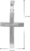trendor 35850 Herren-Halskette mit Kreuz 925 Silber 31x19 mm 6 Produktbild-Vorschau