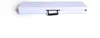 A folded white camping bench is shown against a white background. Náhľad obrázku produktu