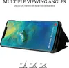 A smartphone case is shown in a folded position, demonstrating multiple viewing angles. Náhled obrázku produktu