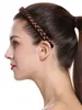 WIG ME UP Geflochtener schmaler Haarreif Rehbraun Produktbild-Vorschau 4
