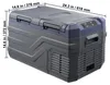 A portable cooler with dimensions indicated. Anteprima dell’immagine prodotto